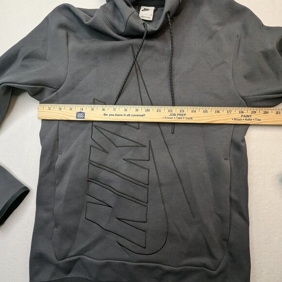 Nike Men's Tech Fleece Pullover Graphic Hoodie Anthracite Gray Sz S - Picture 11 of 15